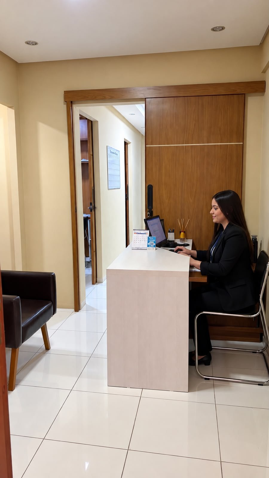 Atendimento na mesa de trabalho do escritório Torres Gomes Advogados